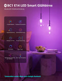 1 x RAW Customer Returns Lepro AI Smart Light Bulb BC1, 4.9W 470LM E14 LED Lamps Dimmable, AI Light Effect Design, Color Changing with Facial Expression Recognition Built-in Voice Recognition Music Sync, Bluetooth Instant Pairing, 2 Pack - RRP €20.54