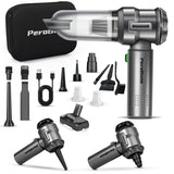 1 x RAW Customer Returns PeroBuno 2-in-1 Mini Handheld Vacuum Cleaner Cordless, 18KPA Strong Car Vacuum Cleaner, Battery 35 Minutes Running Time, 3-Speed 200000 RPM Dust Blower Compressed Air, Compressed Air Spray, Keyboard Vacuum - RRP €69.99