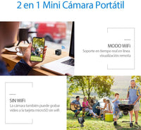 1 x RAW Customer Returns Mini Camara Espia Occulta Wifi Bluetooth, NIYPS HD 1080P Camaras de Vigilancia con Altavoz Bluetooth, Sensor Movimiento, Visi n Nocturna, Camara Seguridad Camufladas Inalambrica Micro Interior Exterior - RRP €32.71