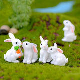 1 x RAW Customer Returns NUOBESTY 24 Pieces Miniature Rabbit Figure Bunny Decorative Figure Animal Figure Miniature Garden Decoration Cake Topper for Fairy Garden Micro Landscape Decoration Moss Bonsai Succulents Random Style  - RRP €12.99