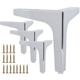 1 x RAW Customer Returns La Vane 4 10cm Metal Furniture Feet, 4 Pack Metal Diamond Triangle Table Legs Cabinet Feet DIY Replacement for Cabinet Sofa Couch Shelf Ottoman - RRP €16.13