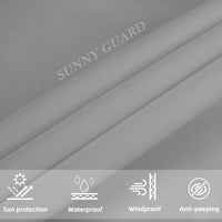 1 x RAW Customer Returns SUNNY GUARD balcony privacy screen 75x600cm balcony cover PES UV protection balcony cladding weatherproof, with cable ties, light grey - RRP €25.12