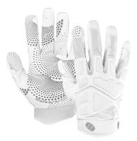 1 x RAW Customer Returns Seibertron GARG 2.0 Gel Filled Patented Anti-Impact Ultra-Stick Football Sports Receiver Gloves Adult White L - RRP €35.28