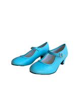 1 x RAW Customer Returns La Senorita Spanish Flamenco Dance Dress Up Princess Shoes Ice Blue for Girls - RRP €25.7