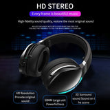 1 x RAW Customer Returns SLuB Gaming Headset, 3.5 mm Wired Gaming Headset, Foldable Wireless Bluetooth Headset, Surround Sound, HD Microphone, No Delay Rate, Colorful LED Lights, Suitable for PC PS5 PS4 - RRP €57.49