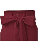 1 x RAW Customer Returns Women s High Waist Maxi Skirt Pockets with Side Slit Long A-Line Skirt Burgundy S - RRP €31.16