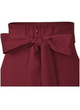 1 x RAW Customer Returns Women s High Waist Maxi Skirt Pockets with Side Slit Long A-Line Skirt Burgundy S - RRP €31.16