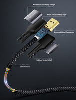 1 x RAW Customer Returns Stouchi DisplayPort Cable 2.1 2M 6.6Ft DP2.1 2.0 Cable 16K 60Hz,10K 60Hz, 8K 120Hz,4K 240Hz 165Hz 144Hz Supports 80Gbps HDR DSC1.2a FreeSync G-Sync Display Port 2.1 Cable for Gaming Monitor - RRP €18.95