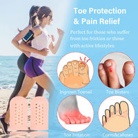 2 x RAW Customer Returns Toe protection, toe protection big toe, toe caps, toe protection silicone, toe protectors, toe caps, toe cap gel, ideal for blisters, toenail loss, relieves friction pain. - RRP €19.92