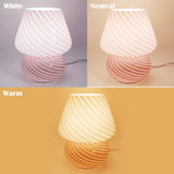 1 x RAW Customer Returns MLOQI Mushroom Lamp Table Lamp for Living Room Bedside Lamp Bedroom Lights Table Lamp LED Glass Night Light with a 3 Color Bulb, Night Light, Gifts for Friends Mini Lamp Pink  - RRP €37.3