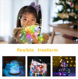 2 x RAW Customer Returns ZEEFO Colorful 20 m 200 LED fairy lights battery outdoor fairy lights for Christmas, bedroom, party, wedding - RRP €19.78