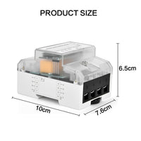 1 x RAW Customer Returns Electricity meter 3-phase 4-wire calibrated three-phase meter 230 400V 5-100A, LCD digital electricity meter three-phase meter top hat rail for DIN top hat rail intermediate meter electricity 3-phase 4-wire  - RRP €30.24