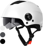 1 x RAW Customer Returns Westt Scooter Helmet Bicycle Helmet Skater Helmet for Men and Women E Scooter Helmet E-Bike Helmet Scooter Helmet with Tinted Sun Visor for Teenagers and Adults - RRP €55.95