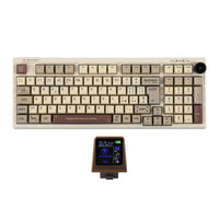 1 x RAW Customer Returns EPOMAKER RT100 ISO Italian Mechanical Keyboard With Customizable Mini TV. 98-Key Gasket, knob, 5000mAh, Hot-Swap, Bluetooth 2.4ghz USB-C for Mac PC Game IT Retro, Wisteria Linear Switch  - RRP €143.99