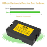 1 x RAW Customer Returns Joiry 18V 3000mAh Li-ion battery for Husqvarna Automower 115H 305 310 315, Automower 315X Limited 2020, Sileno 2020, Sileno City 2018 250 400 500, Sileno Life 1000 1250, Sileno R100Li R130Li Li - RRP €92.76