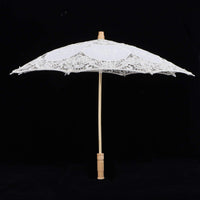 1 x RAW Customer Returns banapo Lace Parasol, Fashion Wedding Umbrella, Decorative Lace Umbrella, Exquisite Umbrella for Girls, Elegant Umbrella for Bride, Bridesmaids, Flower Girls - RRP €15.82