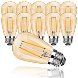 1 x RAW Customer Returns ProCrus E27 S14 LED 2W Vintage Edison Light Bulb, E27 Light Bulbs, 2700K Warm White Retro Light Bulbs, 10W Incandescent Bulbs Equivalent, for Outdoor Fairy Lights Replacement Bulb, Not Dimmable, Energy Class G,  - RRP €20.15