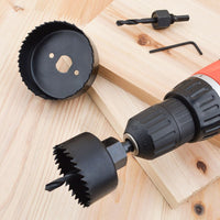 1 x RAW Customer Returns Gunpla 21-piece hole saw set diameter 19-152mm with center drill, hole saw circular blade for drilling holes in wood, thin sheet metal, aluminum profiles, plasterboard, PVC etc. - RRP €25.0