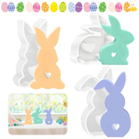 1 x Brand New Easter Bunny Silicone Mould, Darryy Pack of 3 Easter Rabbit Silicone Molds, Silicone Mold 3D Rabbit, Silicone Plaster Easter Molds, DIY Rabbit Mold for Easter, for Making Soap, Candles, Crafts B  - RRP €16.8