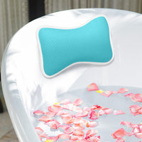 1 x RAW Customer Returns CoastaCloud bath pillow with 2 suction cups, neck pillow made of polyester, quick drying, easy to clean - comfort bath pillow, blue - RRP €19.99