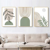 1 x RAW Customer Returns MKHFUW Set of 3 Posters Abstract Botanical Leaf Printed Poster Wall Art, Abstract Boho Poster Line Drawing Woman, No Frame Design-11,3Pcs-40x60cm  - RRP €29.88