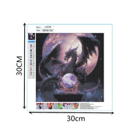 36 x Brand New 5D Diamond Art Painting Kit, Diamond Painting Pictures Set, Diamond Painting Rhinestone Embroidery Painting Painting Set for Adults, Children, Home, Wall Decorations Dragon G  - RRP €217.44