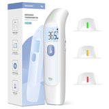 5 x RAW Customer Returns Non-contact fever thermometer for adults, children, babies, digital forehead thermometer, accurate quick reading, fever alarm, memory recall with exact time, white - RRP €94.95