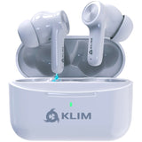 1 x RAW Customer Returns KLIM Pods V2 - NEW 2024 - Bluetooth 5.3 in-ear headphones white - High sound quality - ANC - Excellent isolation - Easy and quick pairing - Long lasting battery 24 h - RRP €37.97