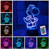 1 x RAW Customer Returns ZTZK Yoshi Lamp, Yoshi Night Light - Super Mario Lamp - Intelligent Remote Control Yoshi Table Lamp 16 Colors Transform Yoshi Light for Christmas Children s Room Decoration Holiday Gifts - RRP €16.14