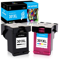 1 x RAW Customer Returns LeciRoba 301 XL replacement for hp 301 printer cartridges multipack and for hp 301 XL for HP Deskjet 1000 1050A 1510 2050 2540 2544 3050 HP Envy 4500 4504 5530 HP OfficeJet 2620 2622 4630 1 black, 1 color  - RRP €32.26