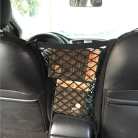 5 x Brand New CDCDG Universal Car Back Seat Net Protective Net Organizer Net with 4 Hooks for Bottle Children Toys - RRP €30.2