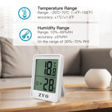 42 x RAW Customer Returns Thermometer Hygrometer Digital, ZVO Mini Thermo-Hygrometer Indoor, Hydrometer Humidity Portable Temperature and Humidity Meter for Greenhouse Indoor Room Office White  - RRP €380.52