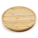 1 x Brand New 1 Piece 11.6 Inch Wooden Serving Tray, Round Serving Platter, Rustic Kitchen Plate, Decorative Bathroom Ottoman Tray Organizer for Coffee Table Counter Farmhouse Home Decor 1pcs  - RRP €20.4