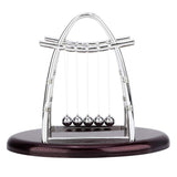 1 x RAW Customer Returns Ejoyous Newton Pendulum, Classic Newton s Cradle with 5 Balls Newton s Cradle Balance Ball Game Ball Pendulum Decoration with Base, for Desk Office Educational Toy Gift L  - RRP €23.49