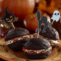 3 x Brand New YGCHEN cake decoration Halloween cake decoration pumpkin cupcake topper bat ghost cake decoration Happy Halloween cake toppers cat cake topper Halloween decoration 33 pieces - RRP €38.01