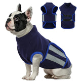 1 x RAW Customer Returns Hjumarayan Dog Jacket - Stretchy Dog Vest with Reflective Stripe Lightweight Dog Jacket Small Dogs Comfort Coats for Dogs, Comfortable Dog Vest S Dark Blue  - RRP €19.31