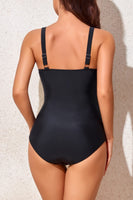 1 x RAW Customer Returns Smismivo Women s Swimsuit Tummy Control Push Up Shape Swimsuit with Underwire Retro Slimming Ruffles One-Piece Swimwear Large Sizes Swimsuits for Women Swimming Suits Bathing Dress Black  - RRP €38.99