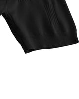 1 x RAW Customer Returns TrendiMax Women s T-Shirt V Neck Short Sleeve Knitted Shirt Thin Sweater Summer Spring Knitted Sweater Casual Tops Blouse Tops XL, Black  - RRP €29.23