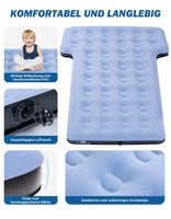 1 x RAW Customer Returns JOYTUTUS Car Mattress, SUV Air Mattress with Air Pump, Universal Car Bed with 2 Air Cushions for Trunk, Travel Camping Home Outdoor, Blue - RRP €87.72