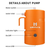 1 x RAW Customer Returns LIEBMAYA 12V Portable Outdoor Shower, Outdoor Shower, Camping Shower Built-in 4400mAh Batteries Powered Shower Pump Water Pump for Camping, Hiking, Travel, Garden, Beach, IPX7 Waterproof - RRP €45.99