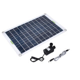 1 x RAW Customer Returns 50W Portable Solar Charger, 50W Solar Water Pump Kit Panel 800L h 12V Low Noise Solar Pond Pump for Home Outdoor Solar Generator for Camping Garden - RRP €39.62