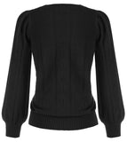 1 x RAW Customer Returns Pullover women s sweater women s long sweatshirt fashion knitted jumper CL834-1 L - RRP €35.64