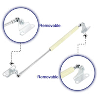 1 x RAW Customer Returns X AUTOHAUX 2pcs Gas Struts 300N 67LB Gas Strut Compression Spring Lift-O-Mat Hinge Door Lift Supports Struts Gas Spring 15 inch for RV Yellow - RRP €32.99