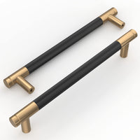 1 x RAW Customer Returns Amerdeco 10 pieces knurled cabinet handles black gold handles furniture furniture handles 160mm hole spacing door handles kitchen drawer handles kitchen handles vintage handles for kitchen cabinets dresser cupboard - RRP €33.26