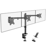 1 x RAW Customer Returns PUTORSEN monitor table mount for 3 monitors 13 -27 LCD LED TV screens flat screen, load capacity 7 kg per monitor, tiltable 180 , swivel 360 , height adjustable - RRP €70.24