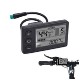 1 x RAW Customer Returns Bicycle Computer, Electric Bicycle LCD Display Meter Waterproof Electric Bicycle S866 LCD Display Meter 24V 36V 48V Bicycle Speedometer Control Panel with Plug for Electric Bicycle Ebike Electric Bicycle - RRP €26.09