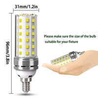 1 x RAW Customer Returns E14 LED corn bulb 12W LED E14 light bulb cold white 6000K 1450LM replaces 100W light bulbs, Edison screw E14 LED lamps candle light E14 corn cob LED energy saving lamp bulbs not dimmable - pack of 4 - RRP €17.99