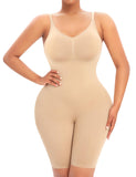 1 x RAW Customer Returns Werkiss Body Shapewear, Shapewear, Slimming Belt, Flat Stomach, Figure Shaping, Invisible, Bodysuit, 2 Beige, 36 - RRP €37.63