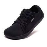 1 x RAW Customer Returns HOBIBEAR Unisex Minimalist Barefoot Shoes Men Women Flexible Lightweight Sneakers for Outdoor Indoor Light and Breathable All Black, EU 46  - RRP €43.36