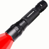 1 x RAW Customer Returns DARKBEAM Red Light Flashlight Tactical LED Rechargeable USB, 501BS High Lumen Zoomable Red Flashlights Portable Handheld Red Light for Fishing Hunting Detector Astrophotography - RRP €30.28